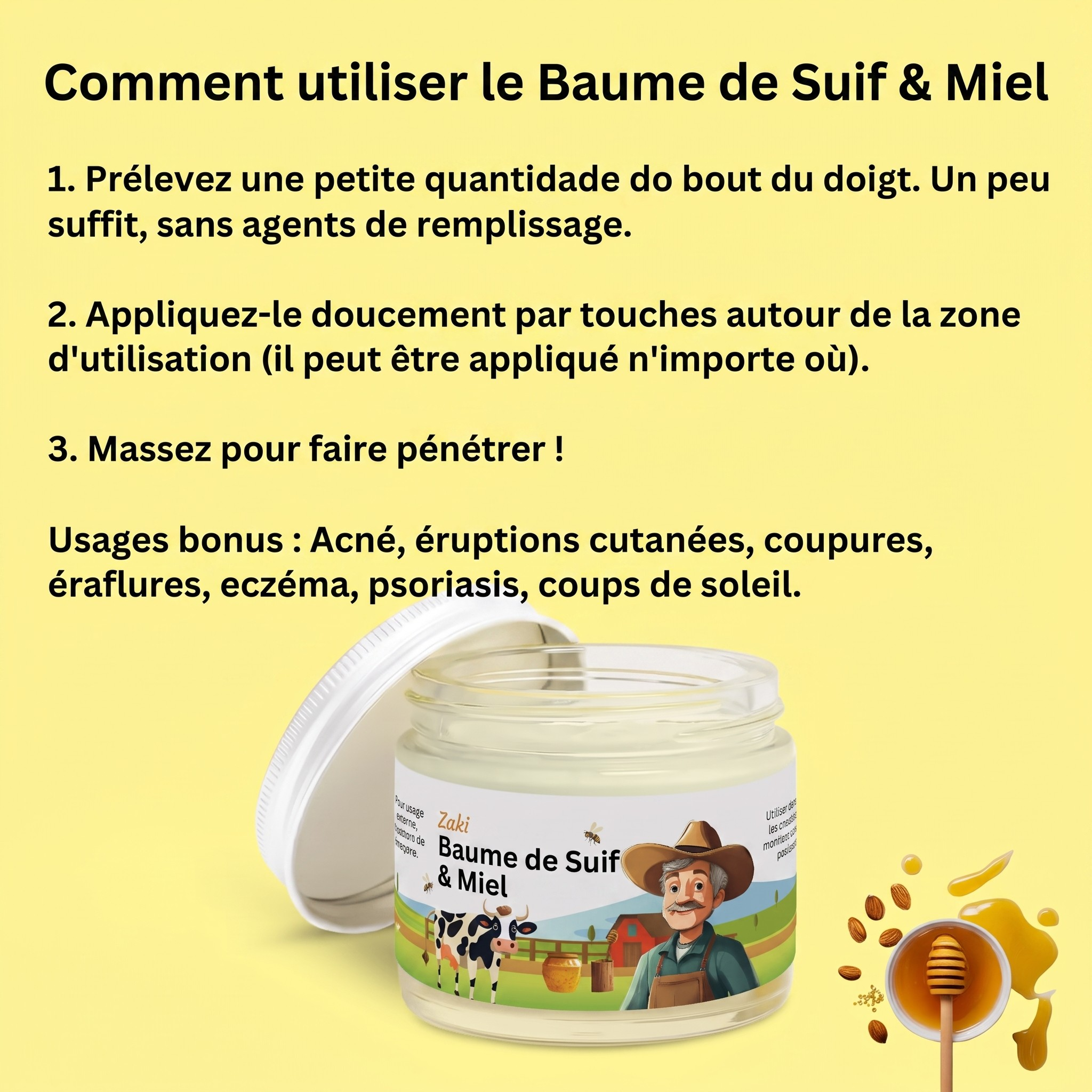 Zaki Baume de Suif & Miel